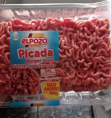 Picada Burguer meat mixta cerdo y vacuno