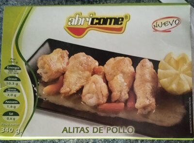 Alitas de pollo front packaging