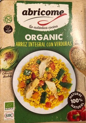 Brown Rice with Vegetables BIO Abricome front packaging