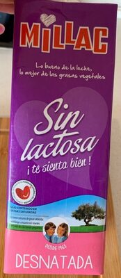 Leche sin lactosa desnatada