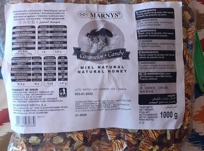 Caramelos miel y propoleo