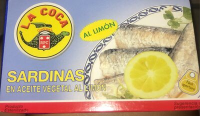 Sardinas en aceite vegetal al limón