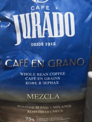 Café en grano front packaging
