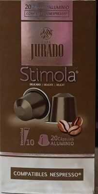Stimola, café delicado front packaging