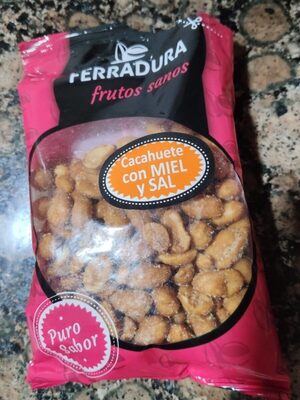 Cacahuete con miel y sal