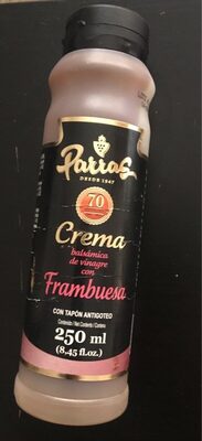 Crema balsámica de vinagre con frambuesa