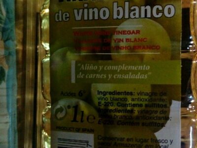 Vinagre de vino blanco
