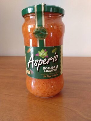 Zanahoria rallada al vinagre de vino front packaging