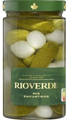 Mix de encurtidos cebollitas y pepinillos vinagre de vino