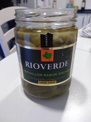 Pepinillos pequeños sabor a anchoa suave frasco 425 g