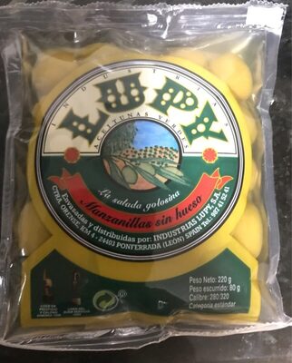 Manzanilla sin hueso front packaging