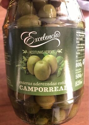Aceitunas verdes estilo camporreal