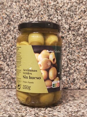 Aceitunas verdes Sin hueso front packaging