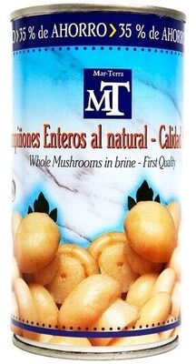 Champiñones enteros al natural