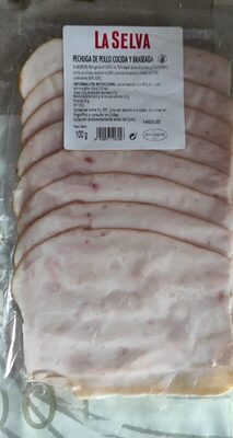 Pechuga de pollo cocida y braseada