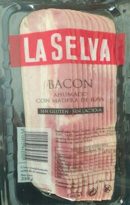Bacon ahumado con madera de haya front packaging