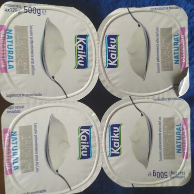 Yogur desnatado Kaiku front packaging