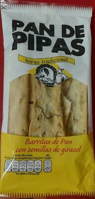 Barritas de pan con semillas de girasol front packaging