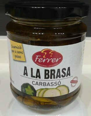 Calabacín a la brasa front packaging