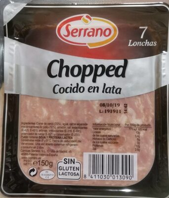 Chopped cocido en lata