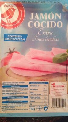 Jamón Cocido Extra Finas Lonchas