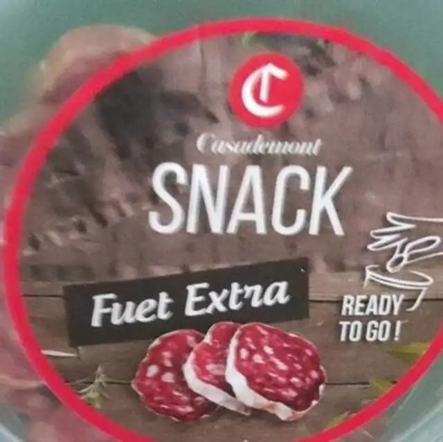 Snack Fuet Extra front packaging