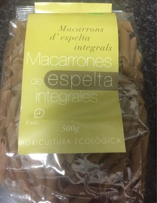 Macarrones espelta integrales
