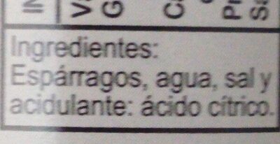 Cojonudos ingredients label