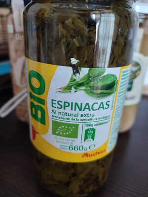 Espinacas al natural extra ecológicas