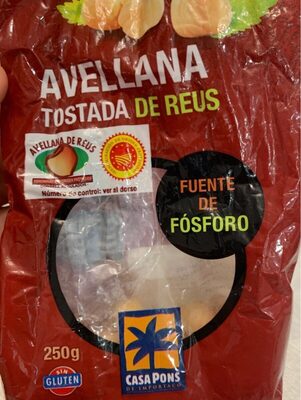 Avellana tostada de Reus