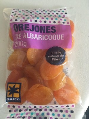 Orejones de albaricoque front packaging