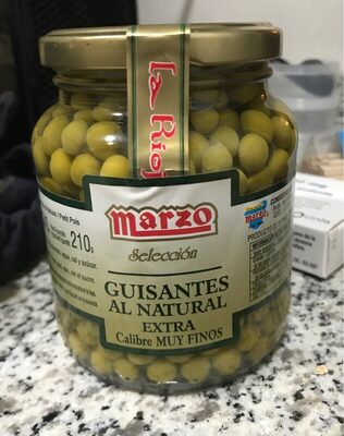 Guisantes al natural