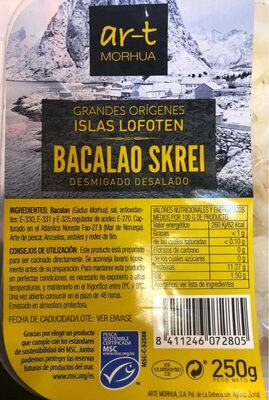 Bacalao SKREI front packaging
