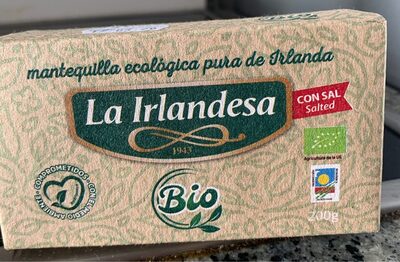 Mantequilla ecológica pura de Irlanda