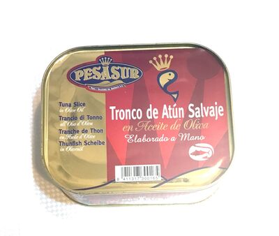 PESASUR Tronco de Atun Salvaje en Aceite de Oliva