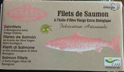 Filets de saumon à l'huile d'olive extra vierge biologique