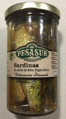 Sardinas en aceite oliva virgen extra front packaging