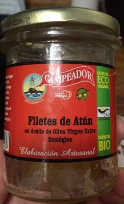 Filetes de atún en aceite de oliva front packaging