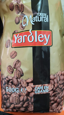 Café en grano tueste natural ingredients label