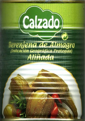 Berenjenas de Almagro aliñada front packaging
