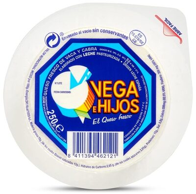 Queso fresco de vaca y cabra