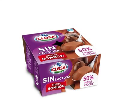 Crema bombón sin lactosa