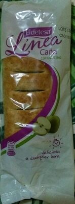 Caña con manzana front packaging