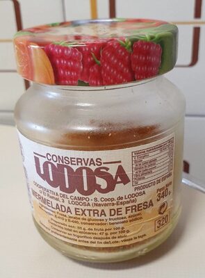 Mermelada extra de fresa front packaging