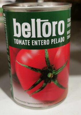 Tomate entero pelado front packaging