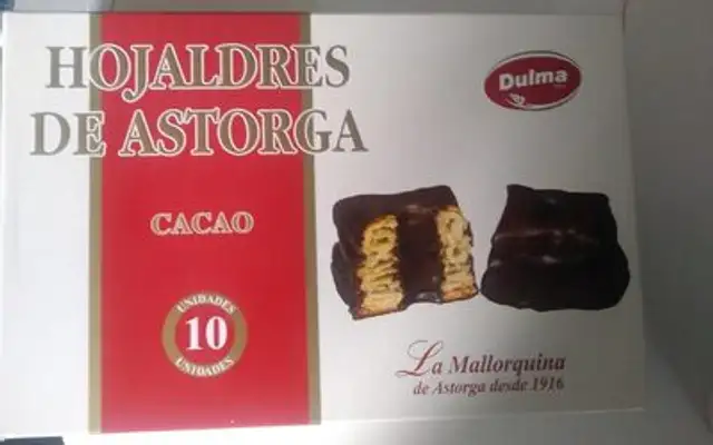 Hojaldres de Astorga front packaging