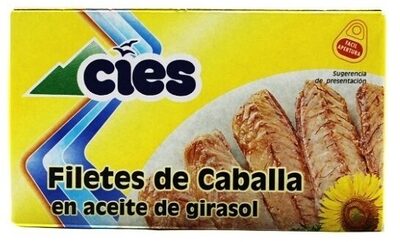 Filetes de caballa en aceite de girasol
