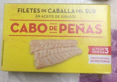 Filetes de caballa del sur en aceite de girasol
