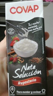 NATA PARA MONTAR Y COCINAR 0% LACTOSA front packaging