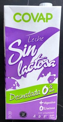 Leche desnatada sin lactosa